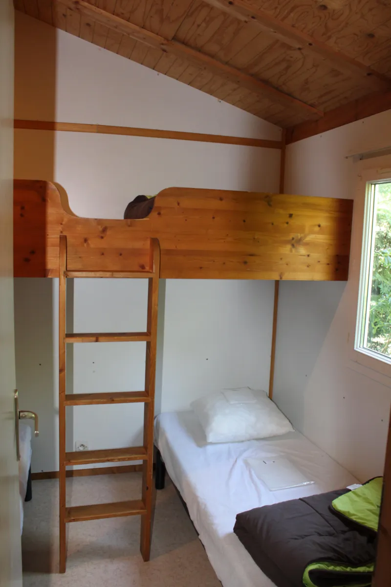 Chalet Bois Confort 31M² - 2 Chambres Dont Terrasse Couverte + Tv