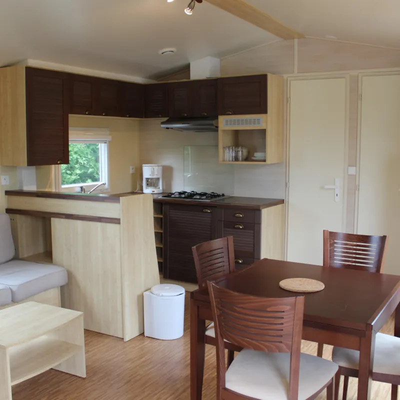 Mobil-Home Confort 23M² - 2 Chambres + Terrasse Semi-Couverte 9M²