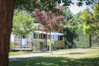 Mobil-home Standard 24m² - 2 bedrooms  (4/6 people) + Half-covered terrace