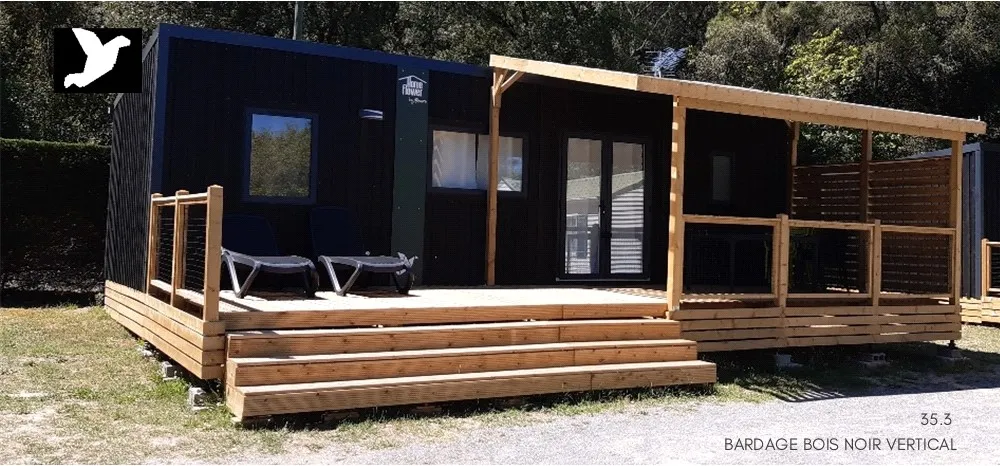 Location - Homeflower Premium 35M² - 3 Chambres + Terrasse Semi-Couverte + Tv + Lv - Flower Camping Le Pavillon