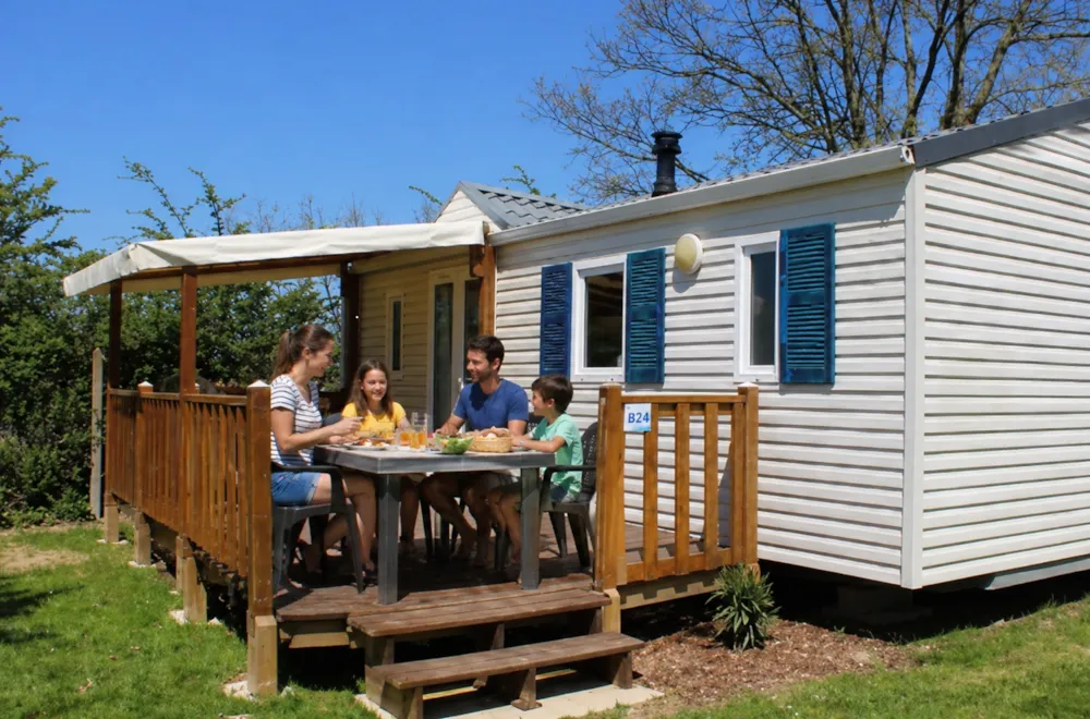 Location - Mobil-Home Standard 30M² - 2 Chambres + Terrasse Couverte - Flower Camping Le Pavillon