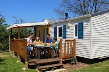 Mietunterkunft - Mobil-Home Standard 30M² - 2 Chambres + Terrasse Couverte - Flower Camping Le Pavillon