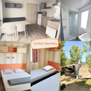 Mietunterkunft - Cottage Confort Bambou 26M² - Flower Aloha Camping Club