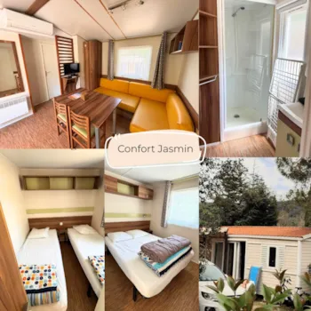 Mietunterkunft - Cottage Premium Jasmin 34M² - Flower Aloha Camping Club