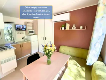 Mietunterkunft - Premium-Cottage „Azalée“ (2 Schlafzimmer) Mit Klimaanlage - Flower Aloha Camping Club
