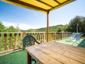 Mietunterkunft - Cottage Pampa Premium Mit Panoramablick, 36 M², Klimaanlage - Flower Aloha Camping Club