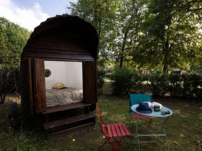 Location - Roulotte Mozart - Camping La Rivière Dorée