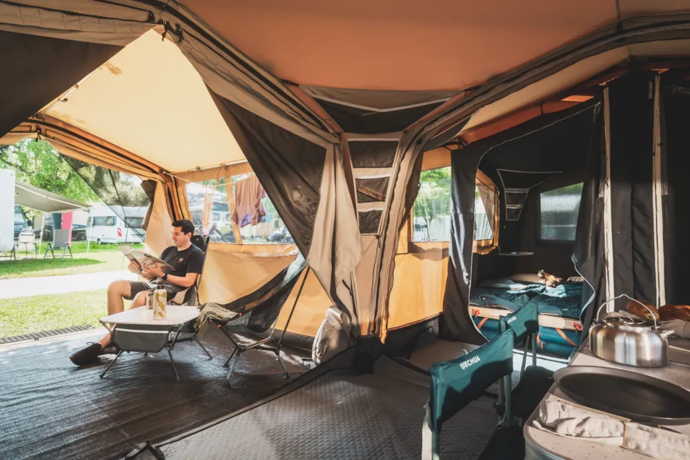 Location - Savannah Lodge - Camping La Rivière Dorée