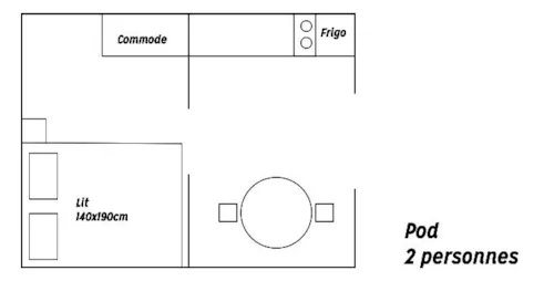 Accommodation - Pod Tétras 12M² / Arrival And Departure On Saturday In July And August - image n°5 - Camping Les Marmottes