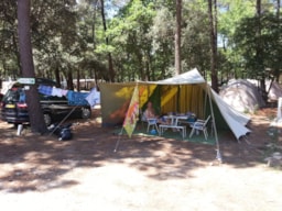 Standplaats (Pakket 2 Personen + 1 Tent Of Caravan Of Camper) Met Elektriciteit Inbegrepen
