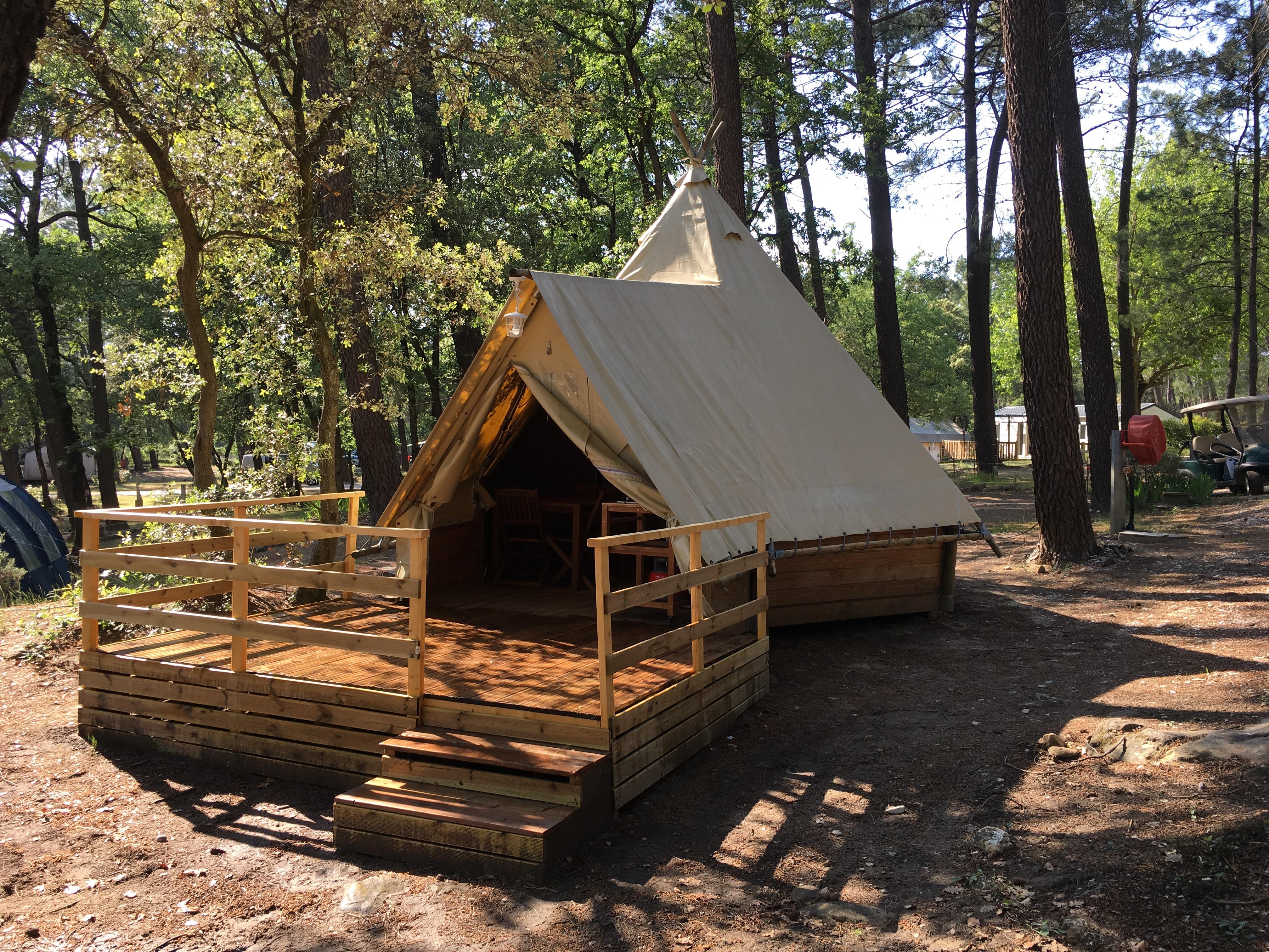 Location - Tente Tipi - 2 Chambres (2 Adultes Maximum Et 2 Enfants) - Camping La Simioune