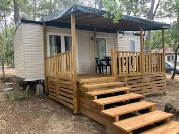 Mietunterkunft - Mobilhome Rhonea- 2 Schlafzimmer + Tv + Optionale Klimaanlage (2 Erwachsene + 2 Kinder) - Camping La Simioune Vaucluse et Drome Provencale