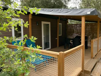 Mietunterkunft - Mh Premium Montserein Klim-Blick Auf Wald-2 Schlafzimmer+Geschirrspüler+Tv (2 Erwachsene + 2 Kinder) - Camping La Simioune Vaucluse et Drome Provencale