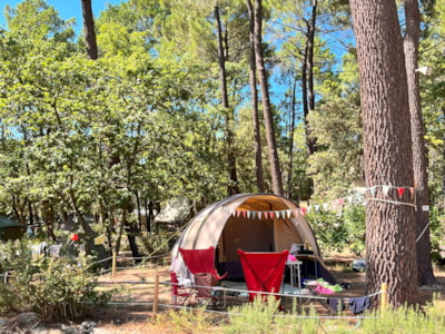 Pitch (package 2 people + 1tent or caravan or camper) with electricity included — 2