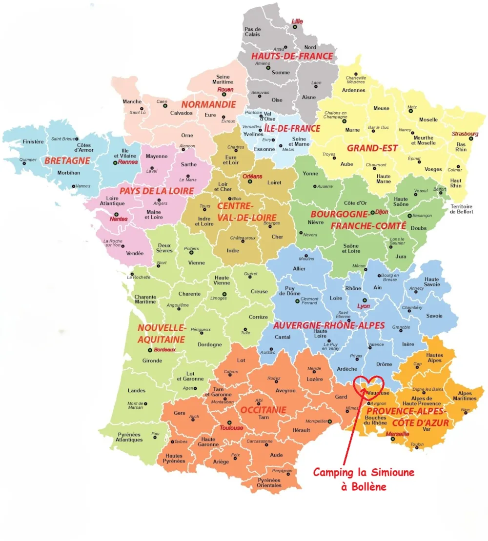 Camping La Simioune Vaucluse et Drome Provencale