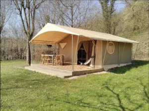Locatif - Canvas bungalow 2 bedrooms - Camping Du Bois De La Dame
