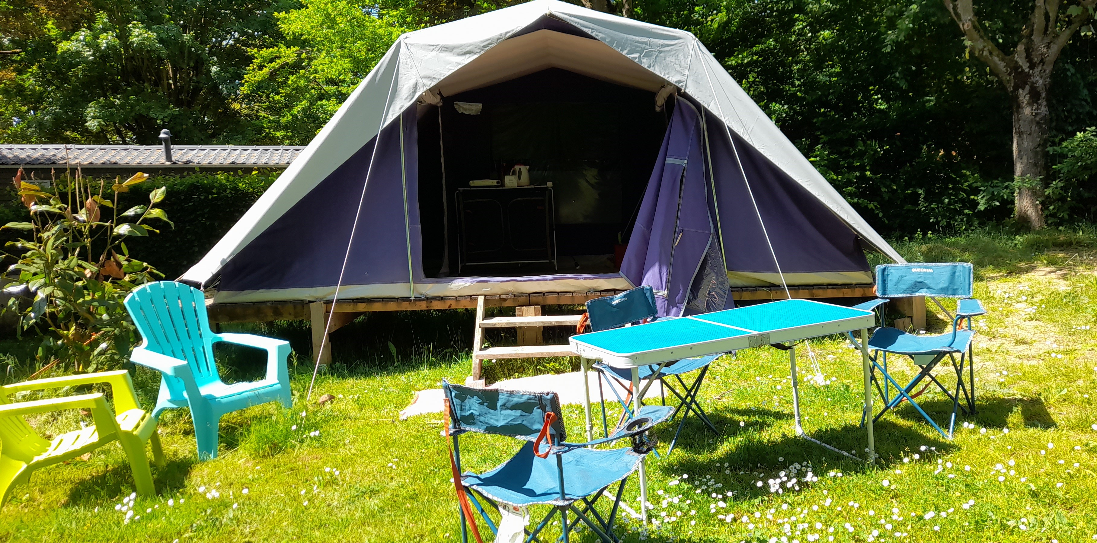 Accommodation - Tent 2 Bedrooms - Camping Du Bois De La Dame