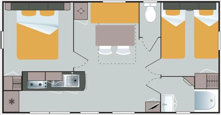 Mobil Home 2 Chambres Riviera