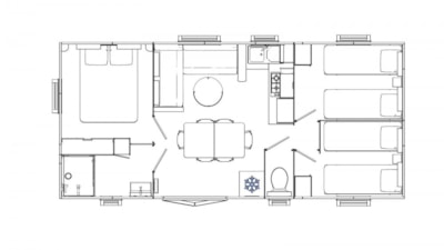 Mobile-home 3 bedrooms Smala