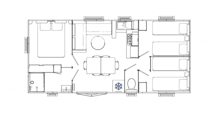 Mobil Home 3 Chambres Smala