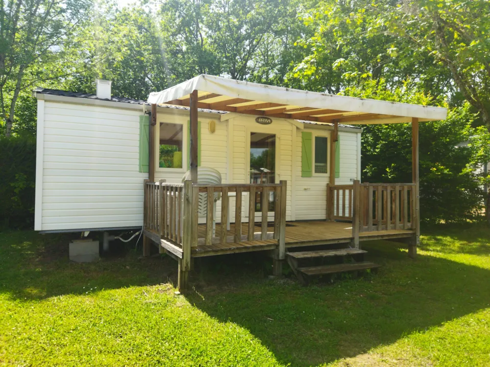 Location - Mobil Home 2 Chambres Mercure - Camping Les Rives du lac Cantalès