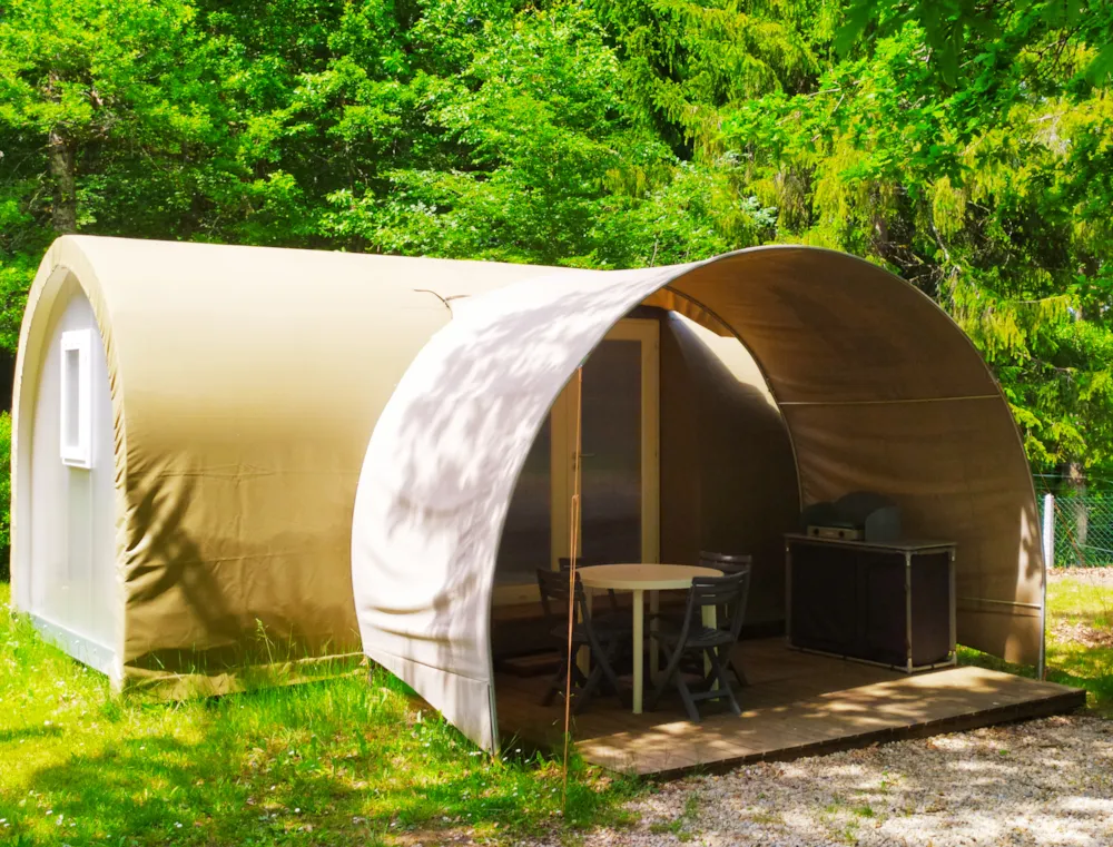 Location - Bungalow Toilé Coco Sweet (Sans Sanitaires) - Camping Les Rives du lac Cantalès