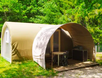 Mietunterkunft - Zeltbungalow Coco Sweet (Ohne Sanitäranlagen) - Camping Les Rives du lac Cantalès