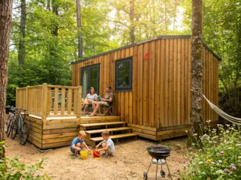 Mietunterkunft - Hütte (Ohne Toiletten) Tithome - Camping Les Rives du lac Cantalès