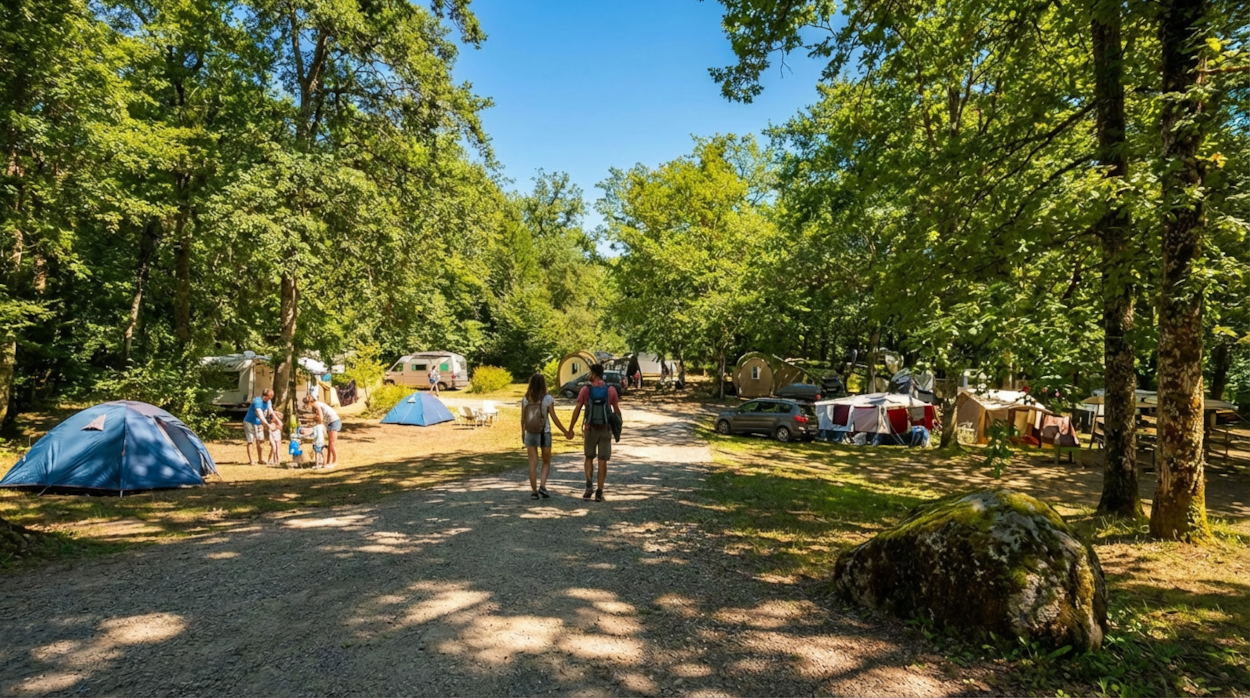 Camping Les Rives du lac Cantalès