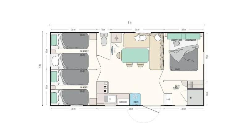 Mobil Home 3 Chambres Titania