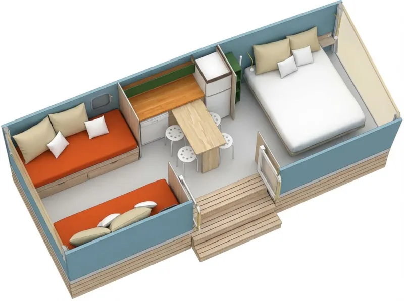 Bungalow Toilé Coco Sweet (Sans Sanitaires)