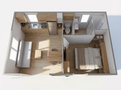 Mobile-home 1 bedroom Couple