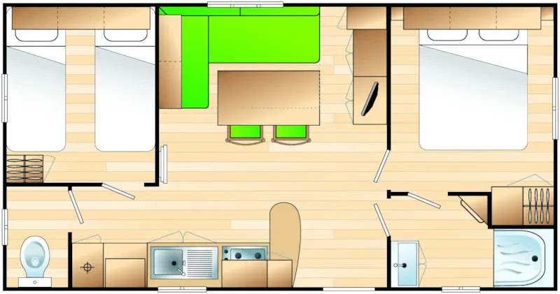 Mobil Home 2 Chambres Mercure
