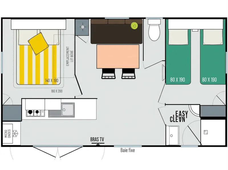 Mobil Home 2 Chambres Riviera