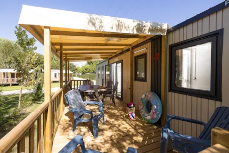 Huuraccommodatie(s) - Stacaravan Saint Emilion Airconditioned - Camping LA CIGALINE