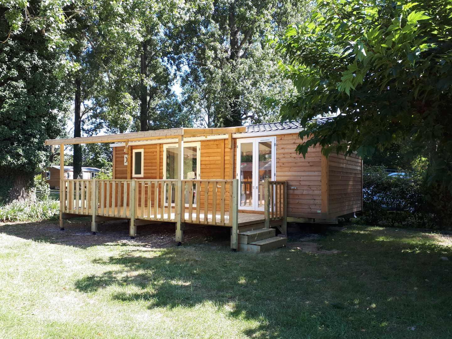 Mietunterkunft - Mobilheim 2 Zimmer + Klimaanlage - Camping Bois & Toilés