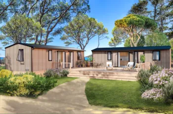 Mietunterkunft - Mobil-Home "Le Grand Chai" 12 Pers. - Camping Le Paradis