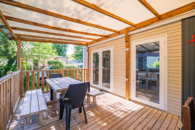 Mobile-home SAINT-JULIEN air-conditioned 3 bedrooms
