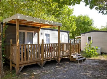Mietunterkunft - Mobilheim 3 Trèfles 2 Schlafzimmer 1 Badezimmer - Camping La Forêt Lahitte
