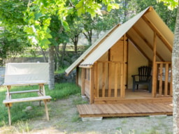 Location - Tente Étape Premium - Camping Lac de Villefort