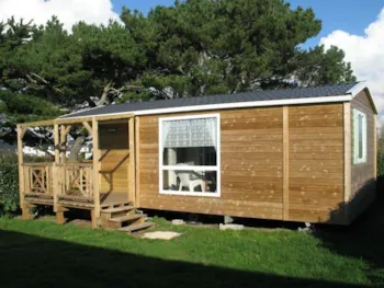 Location - Mobil-Home Confort Loggia 25M² - 2 Chambres + Terrasse Couverte 9M² - Flower Camping La Pointe du Talud