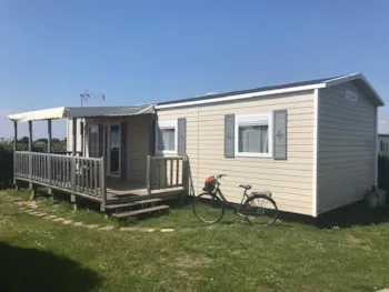 Location - Mobil-Home Premium Grand Large 40M² 3 Chambres + Terrasse Semi-Couverte 15M²  - Vue Mer - Flower Camping La Pointe du Talud