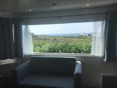 Mobilhome Premium GRAND LARGE 40m² 3 bedrooms + Half-covered terrace 15m² - Seaview