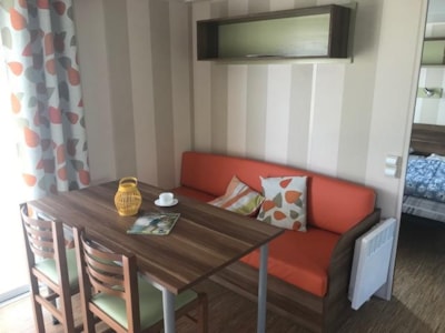 Mobilhome Confort HELIOS 32m² - 2 bedrooms - adapted to the people with reduced mobility + Half-covered terrace 15m²