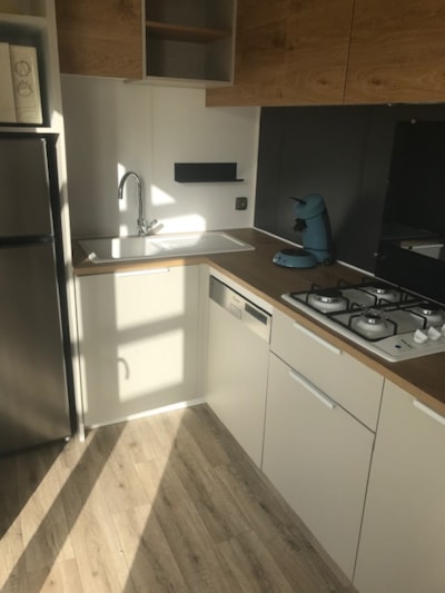 Mobilhome Premium EMBRUNS 35m² 2 bedrooms + Half-covered terrace 15m² - Seaview
