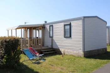 Location - Mobil Home Premium Horizon 40M² - 2 Chambres + Terrasse Semi-Couverte 15M²  - Vue Mer - Flower Camping La Pointe du Talud