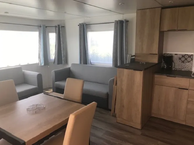 Mobil-Home Premium Grand Large 40M² 3 Chambres + Terrasse Semi-Couverte 15M²  - Vue Mer