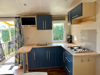 Mobilhome Standard MERCURE 27m² - 2 bedrooms + Half-covered terrace 11m²