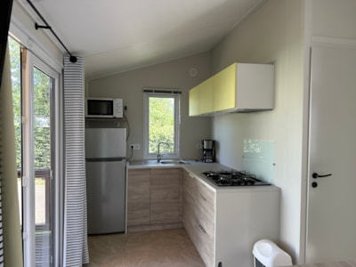 Mobilhome Confort BAHIA 27m² - 2 bedrooms + Half-covered terrace