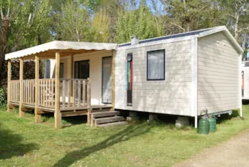Mietunterkunft - Mobilheim 3 Zimmer Überdachte Terrasse - Camping de KERGO